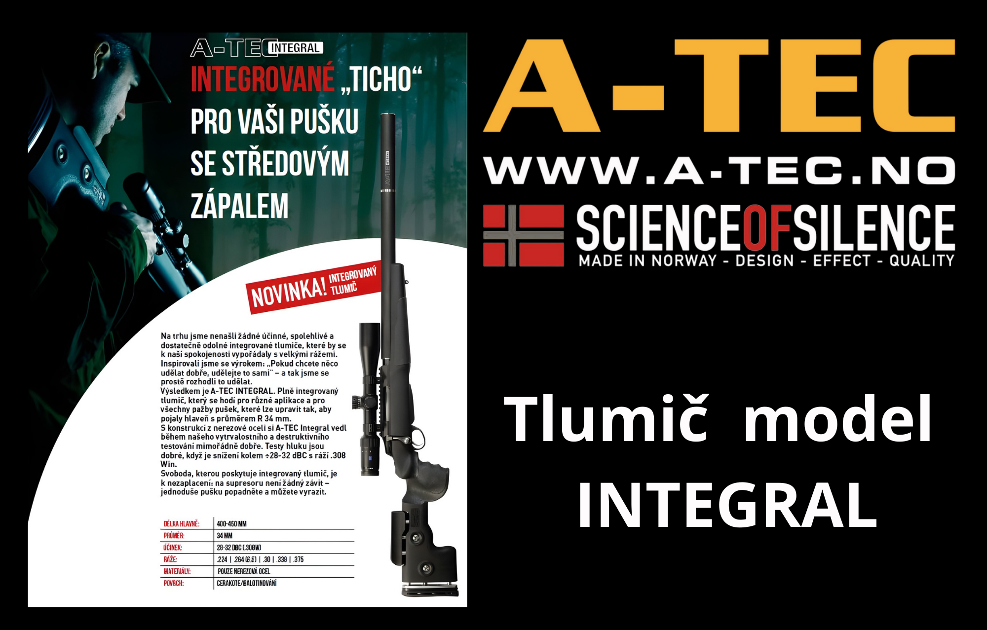 Tlumič - model INTEGRAL